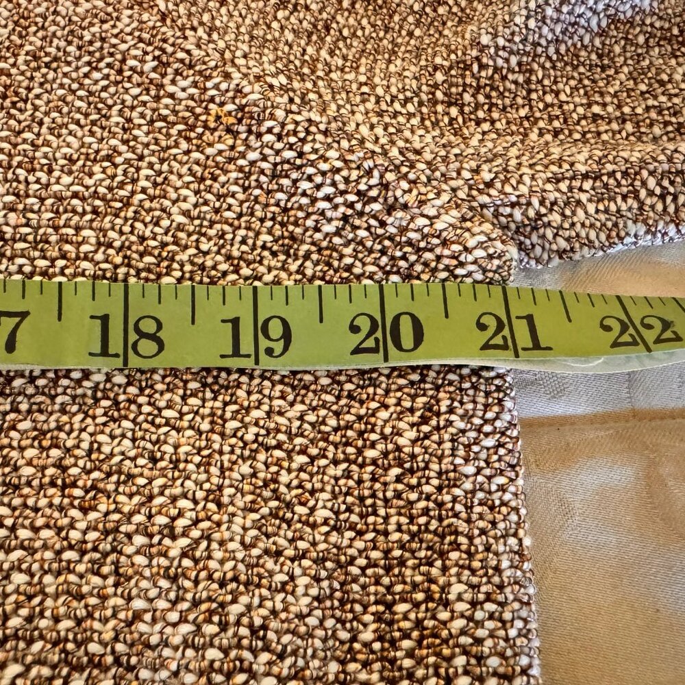 Ann Taylor Open Front Long Cardigan Bronze, Cream, Brown Acrylic Blend Knit, SzL - Picture 7 of 9